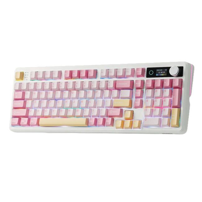 Клавіатура EPOMAKER TH99 PRO Pink 96% EPOMAKER Creamy Jade Switch