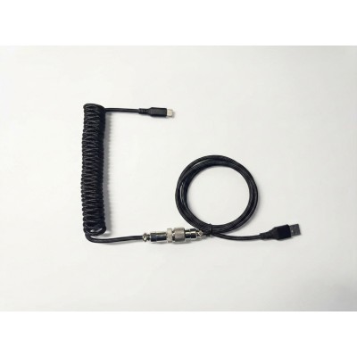 Кабель для клавіатури Coiled Cable Aluminum Black Кабель для клавіатури Coiled Cable Aluminum Black