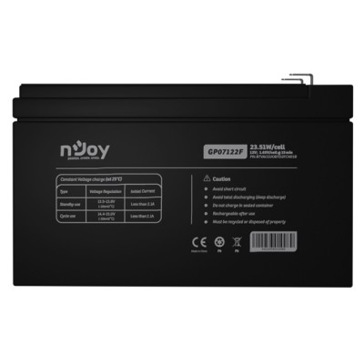 Акумуляторна батарея Njoy GP07122F 12V 7AH (BTVACGUOBTD2FCN01B) AGM