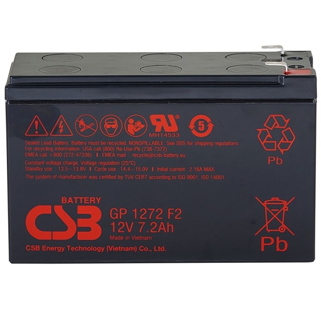 Акумуляторна батарея CSB 12V 7.2AH (GP1272) AGM