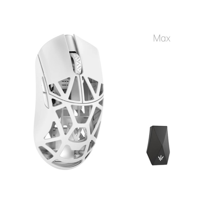 Мышь WLmouse Beast X Max OMRON Opticals Solid Sides Milky White