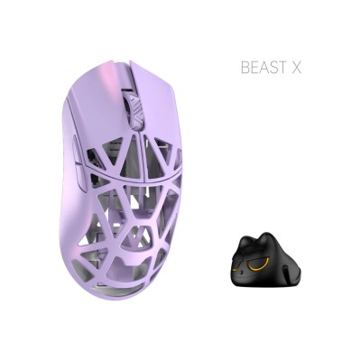 Миша WLmouse Beast X Pro OMRON Opticals Solid Sides Soft Lilac