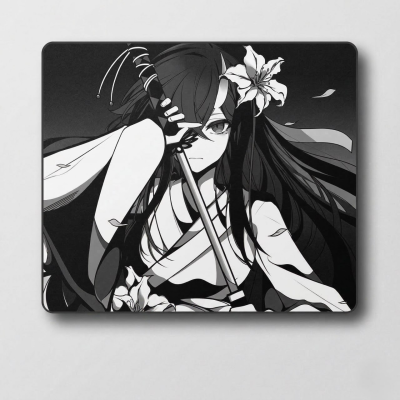 Ігровий килимок для миші Anime Samurai Girl Black 490×420 мм