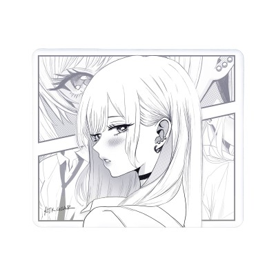 Ігровий килимок ATK Anime Mouse Pad Reverie Black and white