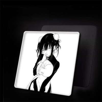 Ігровий килимок для миші Anime Monochrome Girl Gaming Mousepad XL 450×400 мм