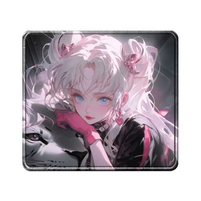 Ігровий килимок для миші Lunar Fantasy Series — Рожева хранителька вовка