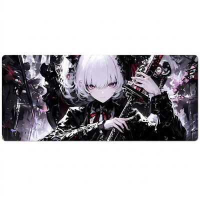 Ігровий килимок для столу 900×400 мм Anime Dark Warrior