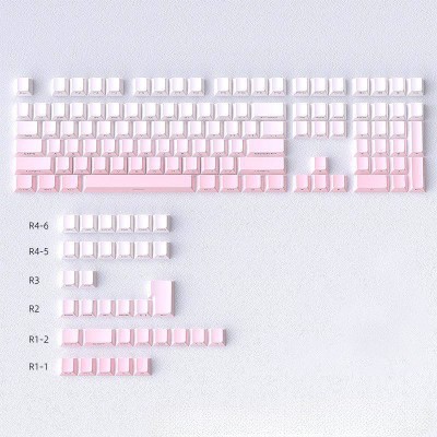 Кейкапи Gradient Side-Print PBT Pink Кейкапи Gradient Side-Print PBT Pink