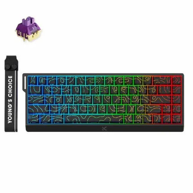 Клавіатура MCHOSE Ace 68 Black Topographic TTC Dragon Lord Magnetic Switch