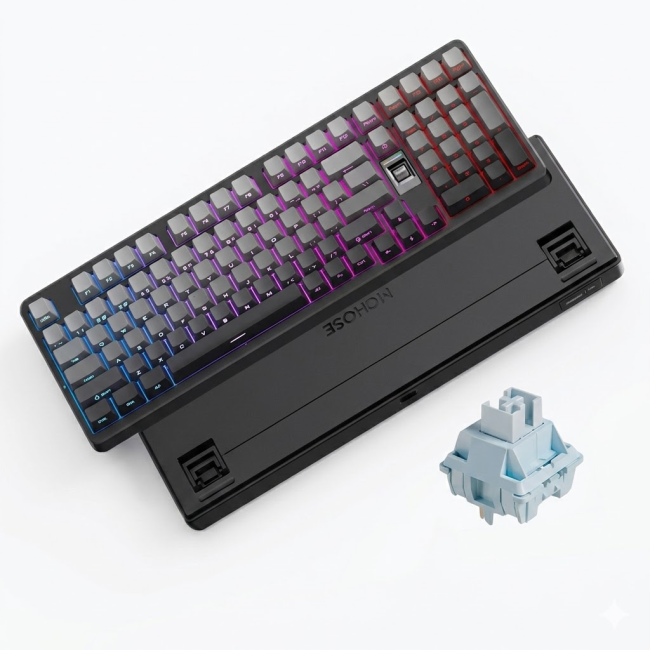 Клавіатура Mchose G98 V2 Black Gradient Ice Blue