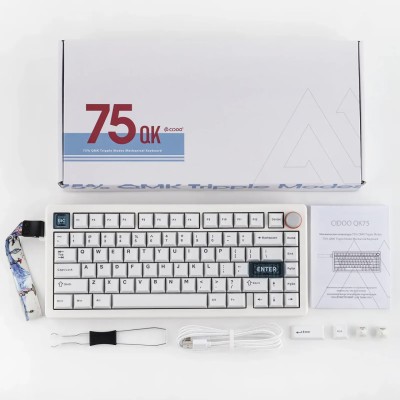 Клавіатура Cidoo QK75 White
