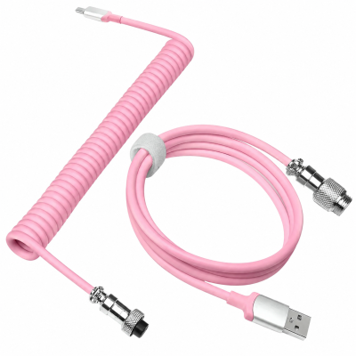 Кабель для клавіатури Coiled Cable Aluminum Pink Кабель для клавіатури Coiled Cable Aluminum Pink