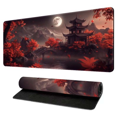 Великий ігровий килимок Japanese Landscape Series — Осіння пагода під місяцем