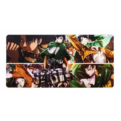 Великий килимок для миші Attack on Titan — Levi Battle Collage