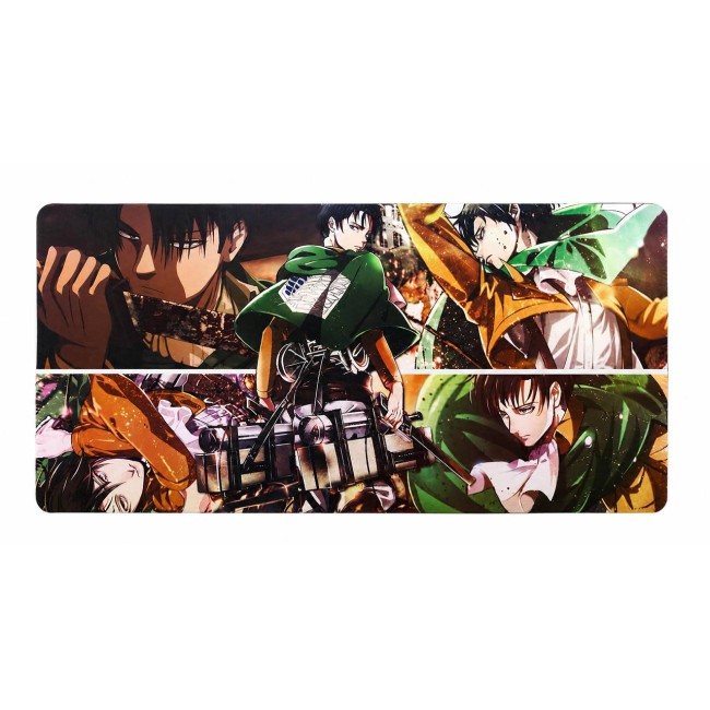 Великий килимок для миші Attack on Titan — Levi Battle Collage