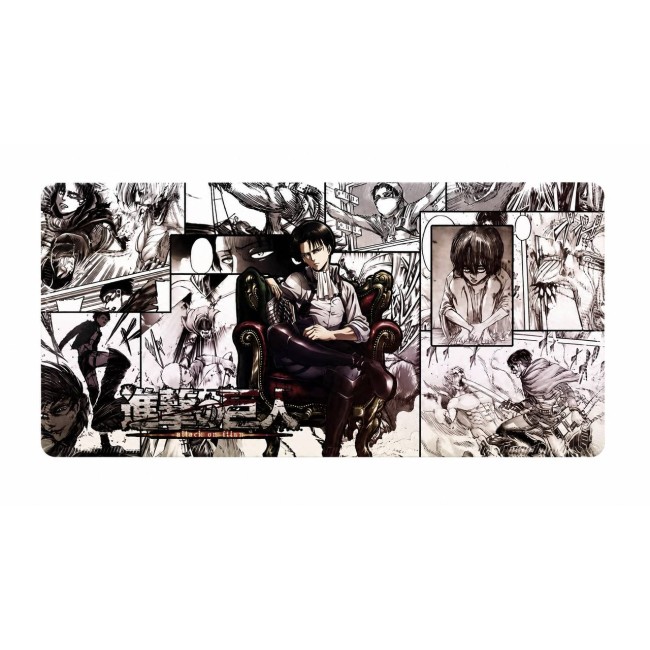 Великий килимок для миші Attack on Titan — Levi Manga Noir