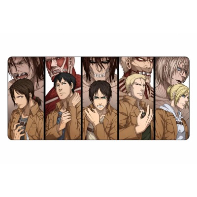 Великий килимок для миші Attack on Titan — Воїни та титани