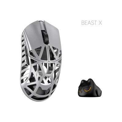 WLmouse Beast X Pro Silver Magnesium Wireless Gaming Mouse магнієва ігрова миша 8K Polling Rate PAW3395 WLmouse Beast X Pro Silver Magnesium Wireless Gaming Mouse магнієва ігрова миша 8K Polling Rate PAW3395